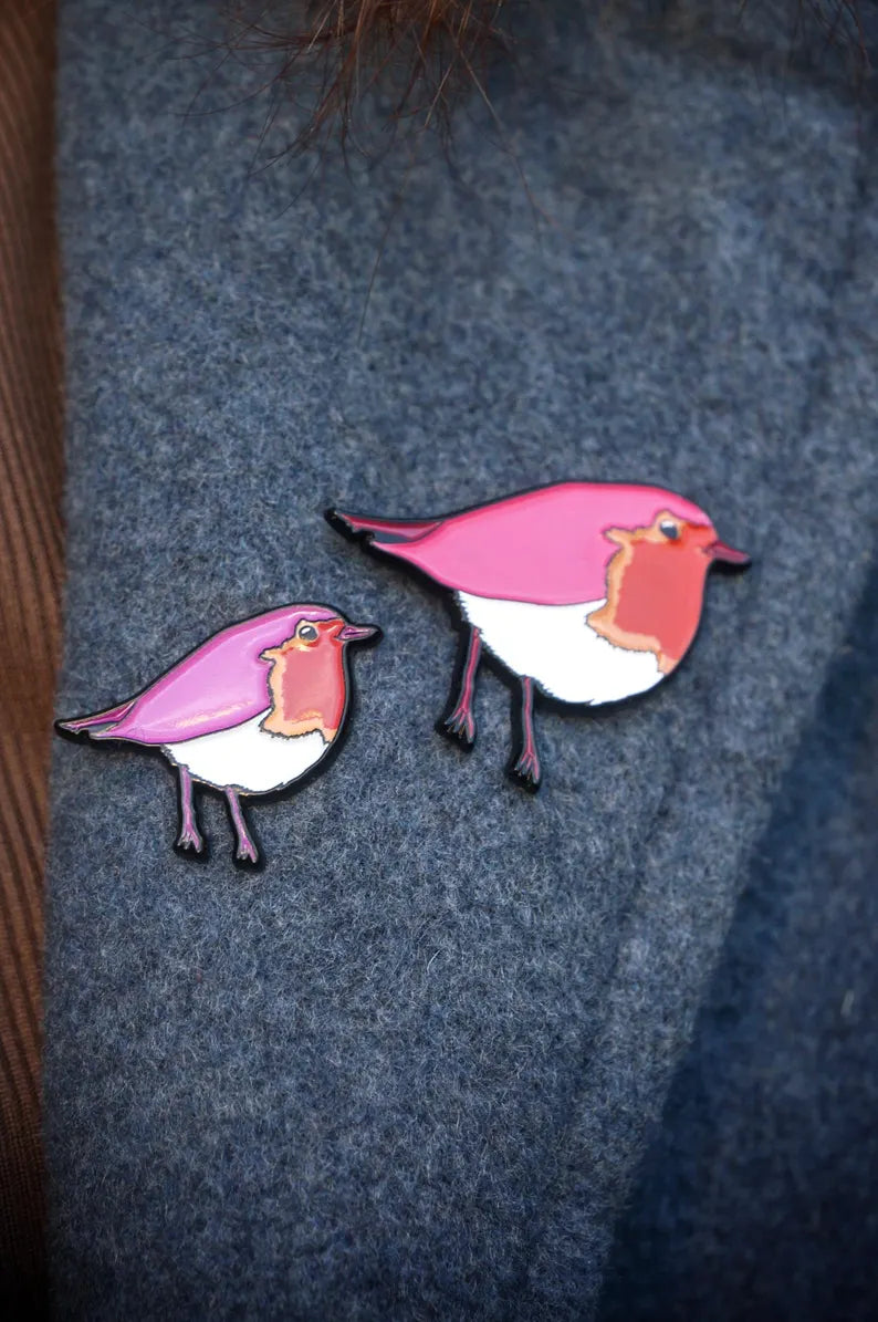 Lesbian Robin Pride Pin