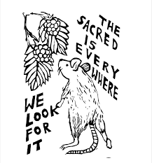 The Sacred Is Every Where We Look For It Sticker