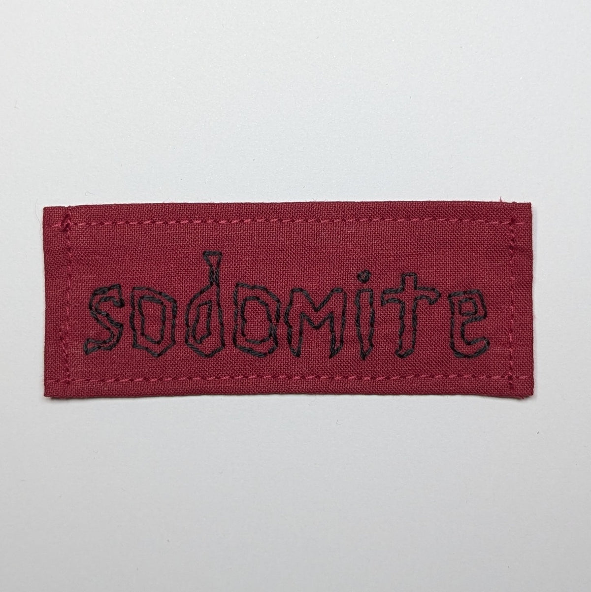 Sodomite Hand Embroidered Patch