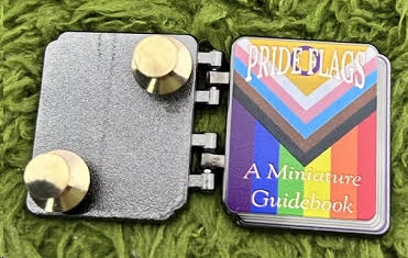 LGBTQ+ Pride Flag Identification Enamel Pin Badge with NFC Digital Guide